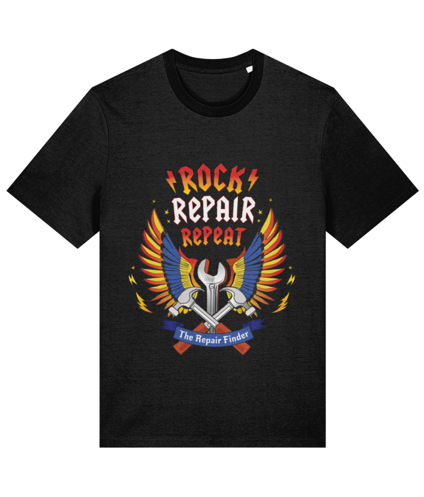 Rock Repair Repeat unisex adult T-shirt
