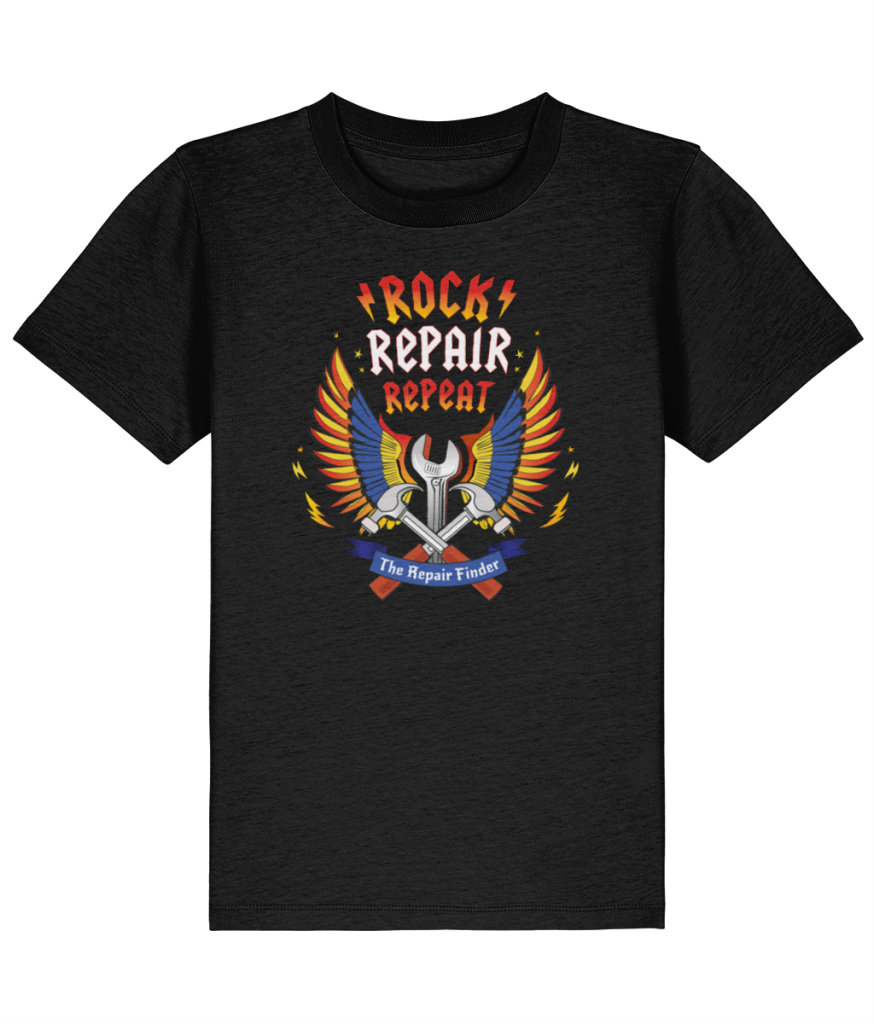 Rock Repair Repeat children T-shirt